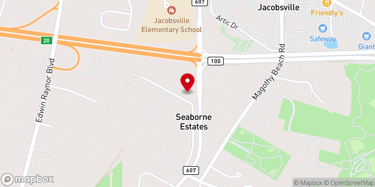 Map showing location of Pasadena SDA Food Pantry