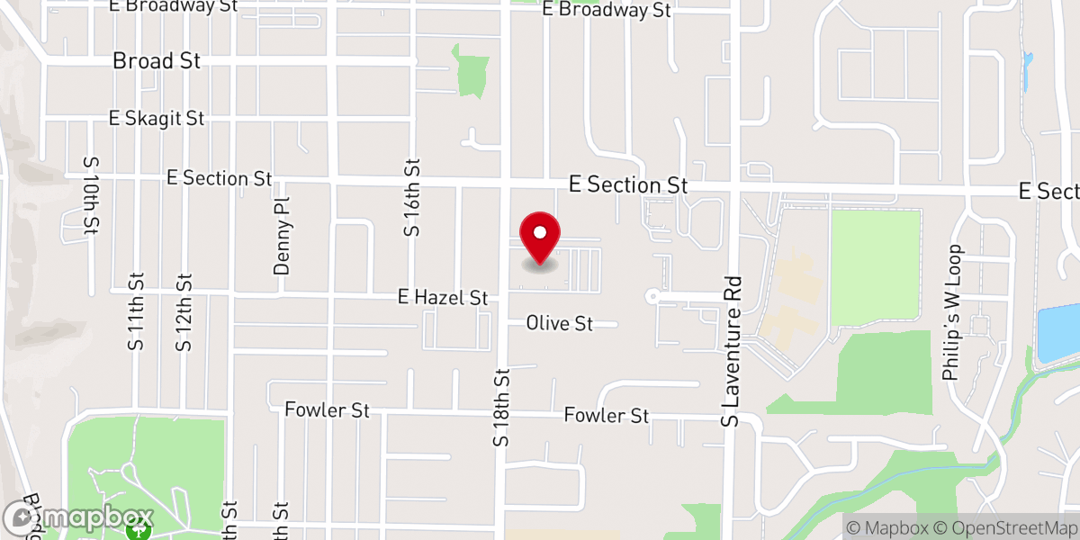 Map showing location of Bethany Covenant Church
