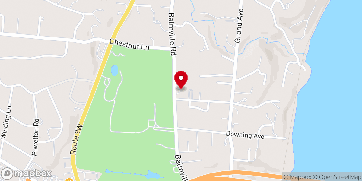 Map showing location of Union Presbyterian Church