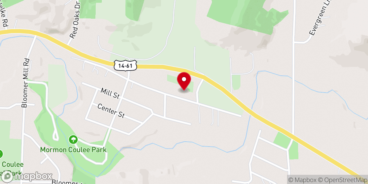 Map showing location of Trinity United Church of Christ