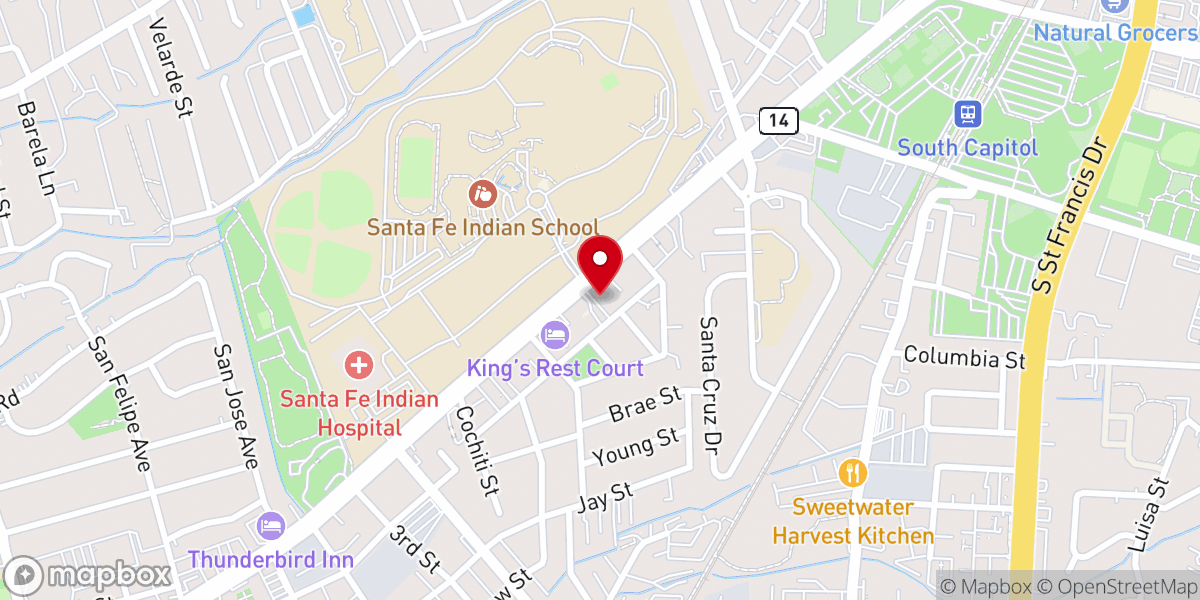 Map showing location of Church of Inner Truth