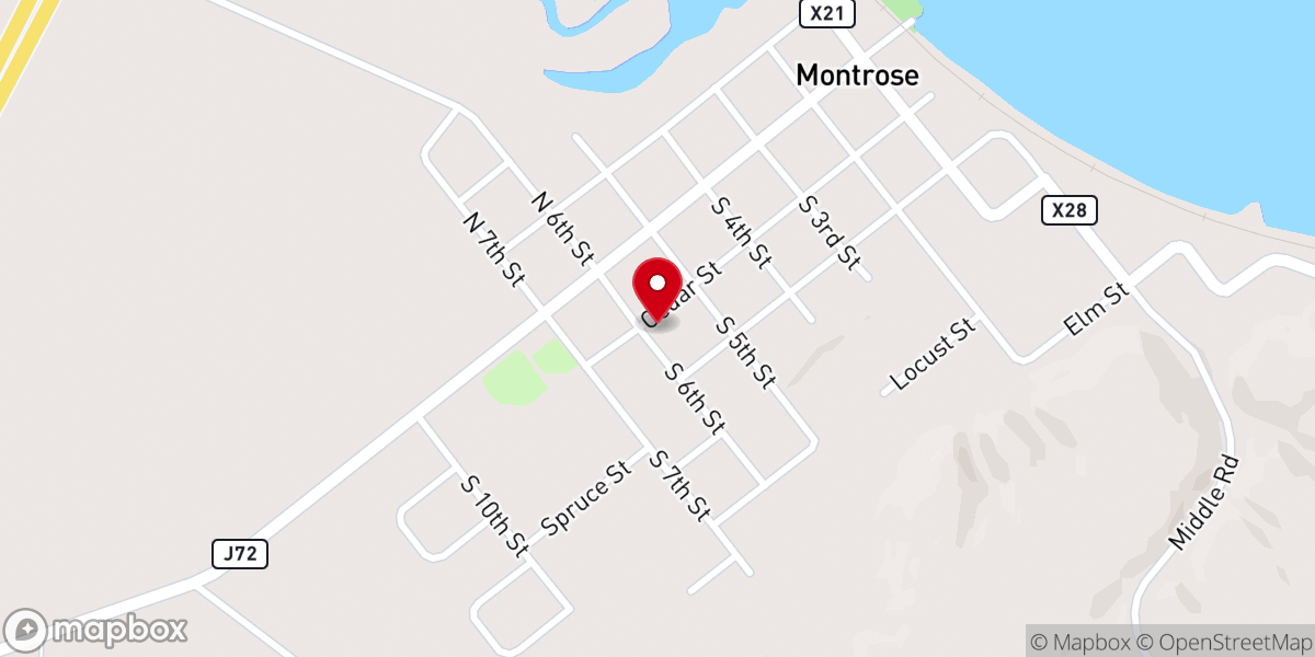 Map showing location of St Joseph Catholic Parish Church
