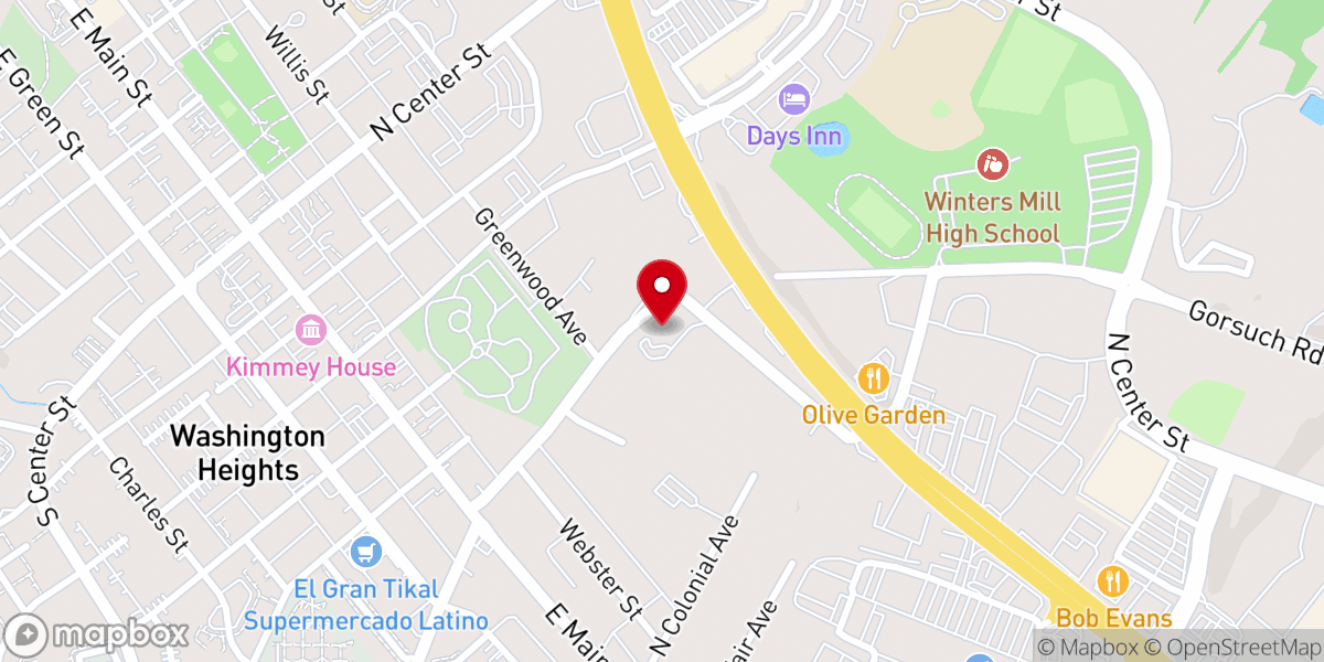 Map showing location of Westminster Bible Church