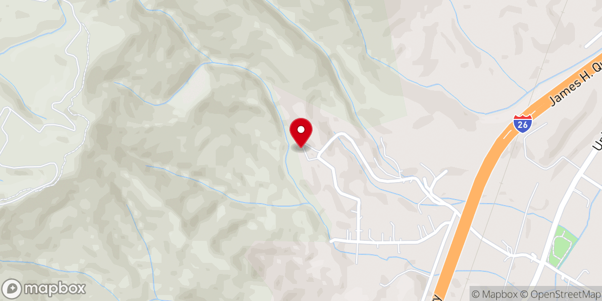 Map showing location of Maranatha Tabernacle Church