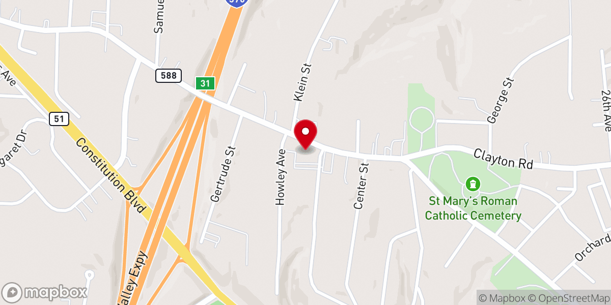 Map showing location of Christ Divine Teacher Church