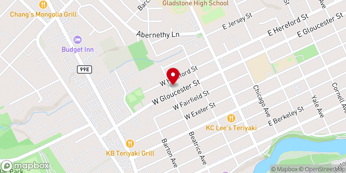 Map showing location of Spirit of Life Lutheran Church