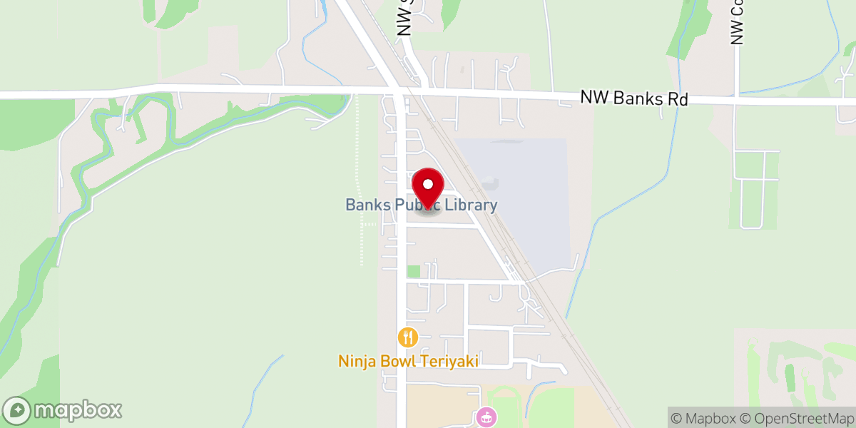 Map showing location of Banks Community UMC