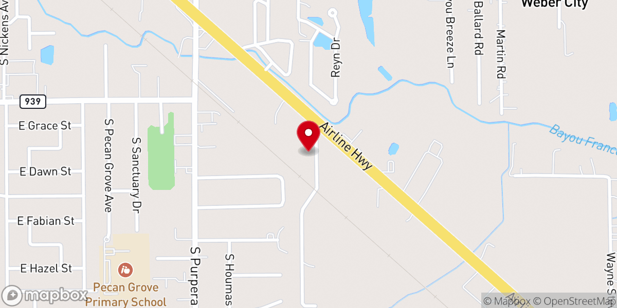 Map showing location of Fellowship Church Airline