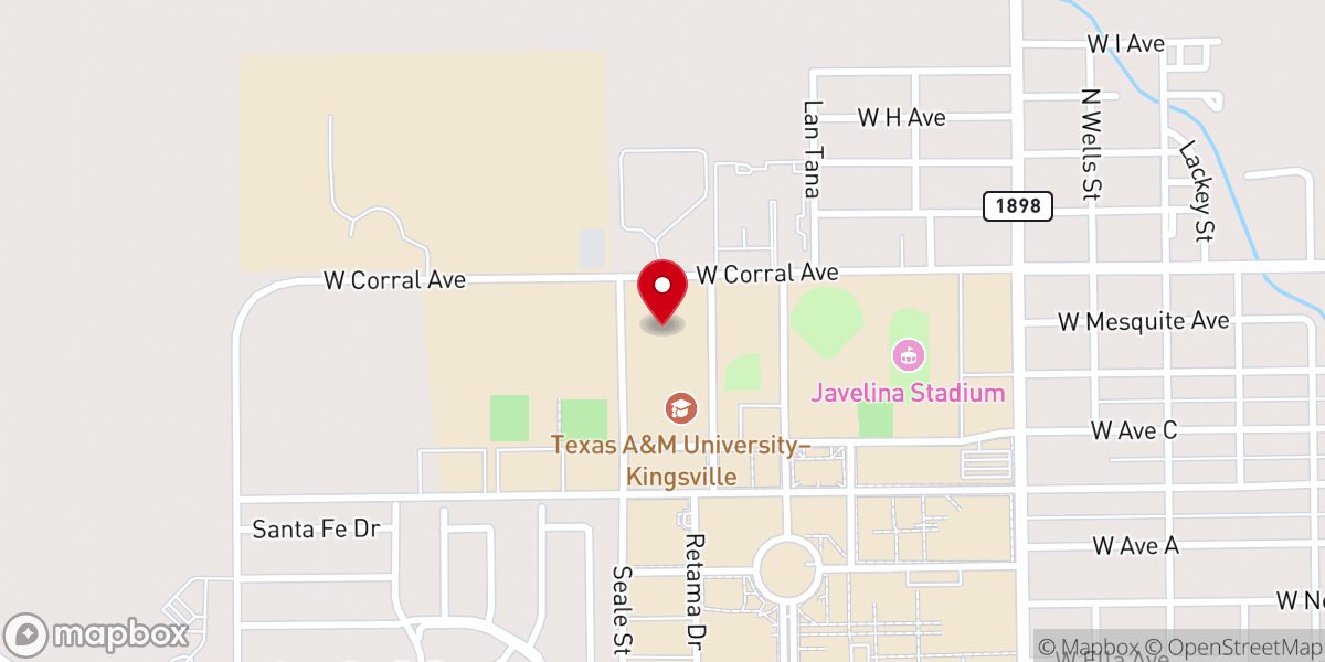 Map showing location of St Thomas Aquinas University Catholic Center