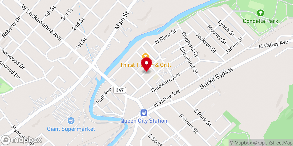 Map showing location of All Saints Orthodox Church