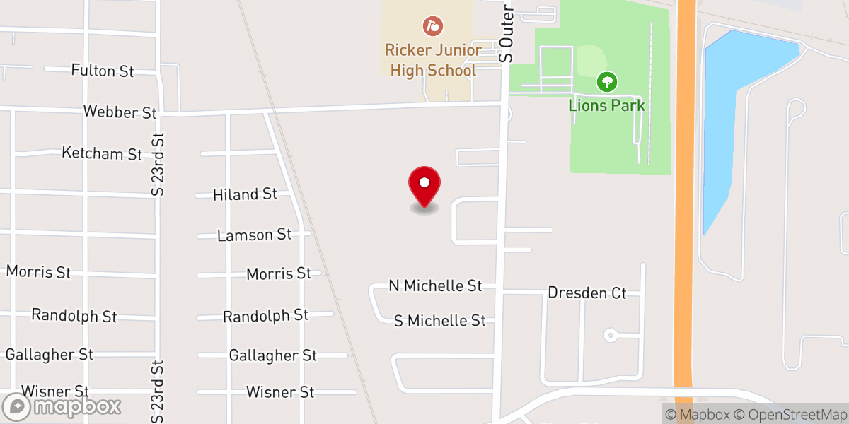 Map showing location of St Simon & Jude Church