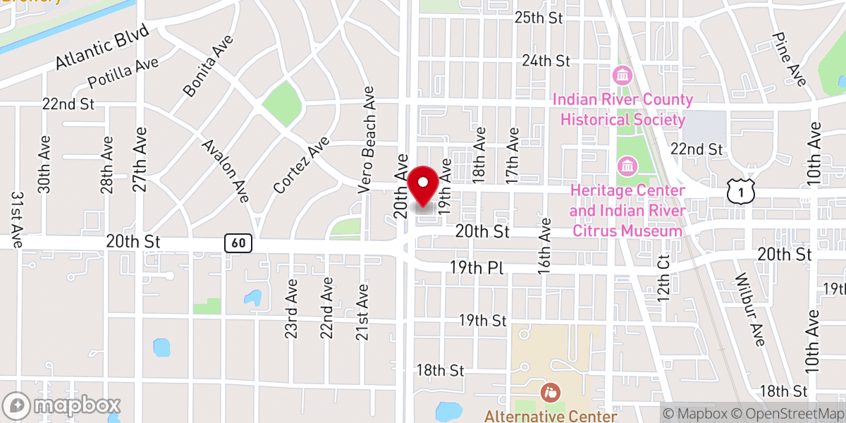 Map showing location of Adoration