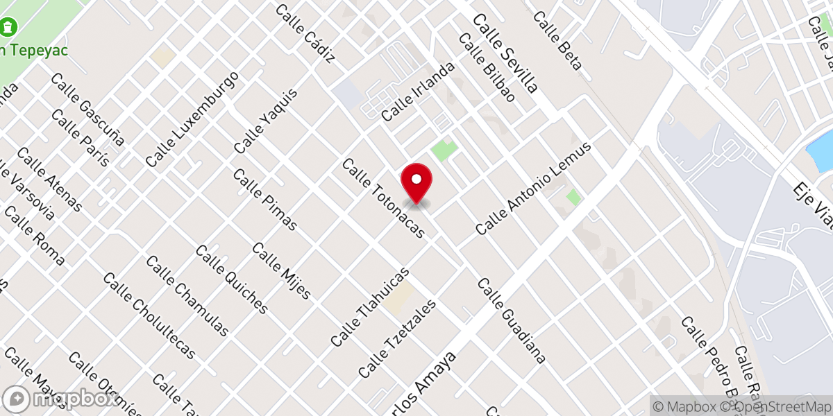 Map showing location of Iglesia de Dios En México Evangelio Completo