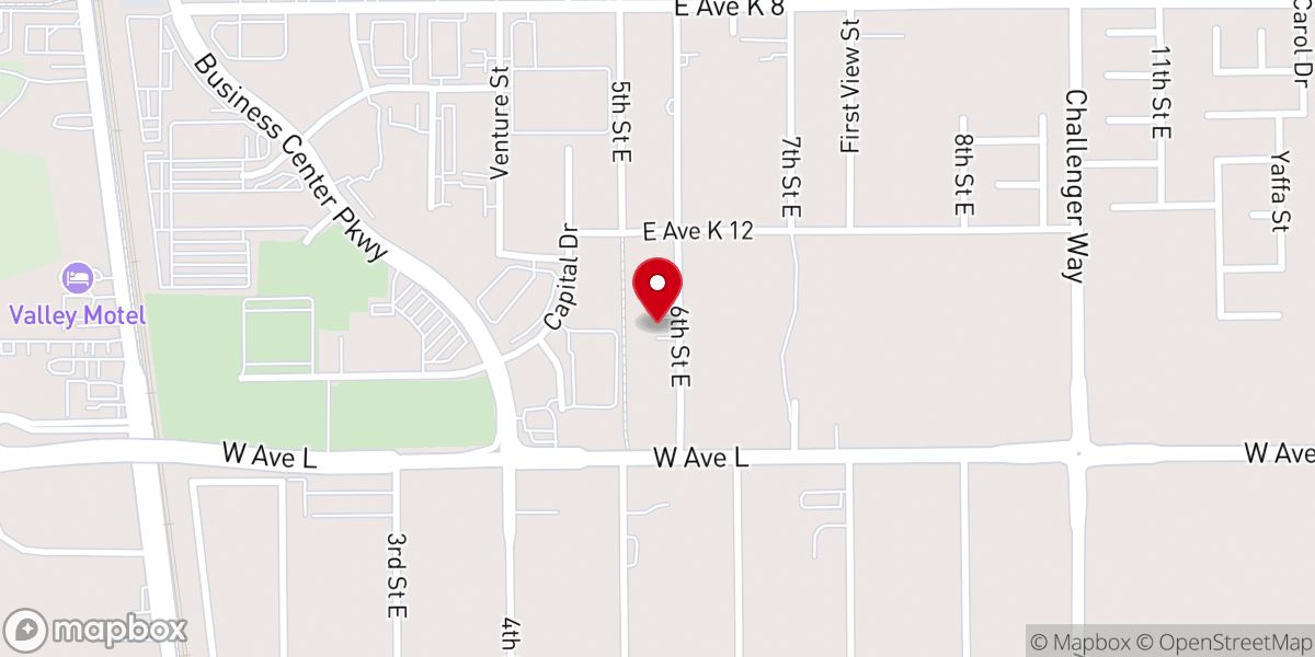 Map showing location of Glad Tidings Church