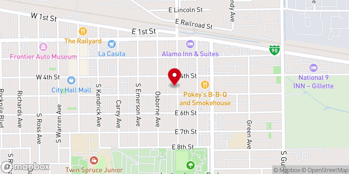 Map showing location of Cornerstone Church of God