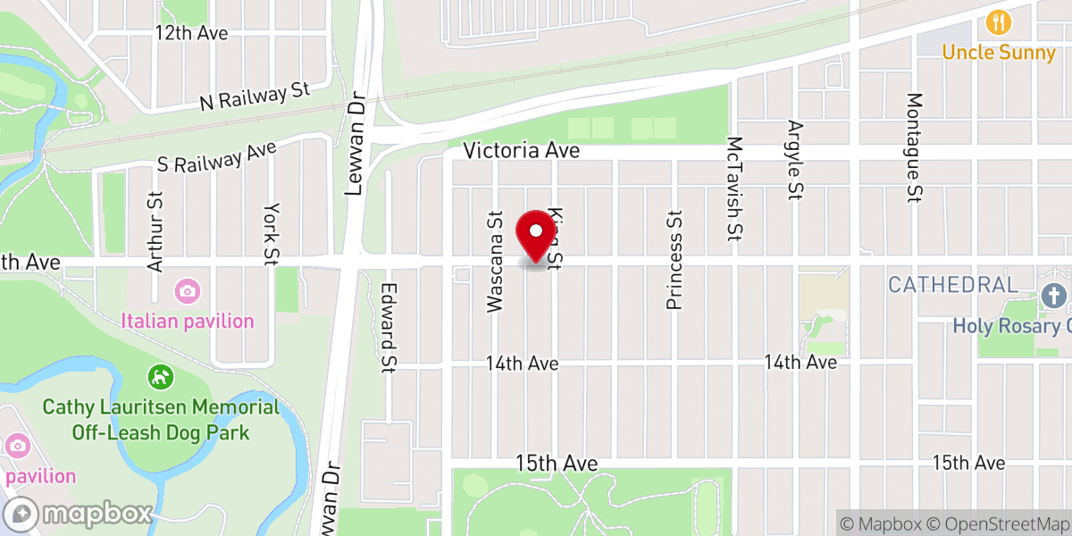 Map showing location of King's Corner Church of God