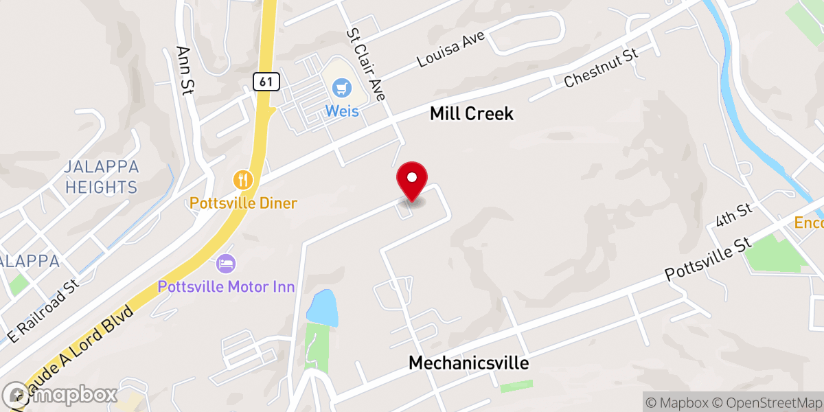 Map showing location of Schuykill Center