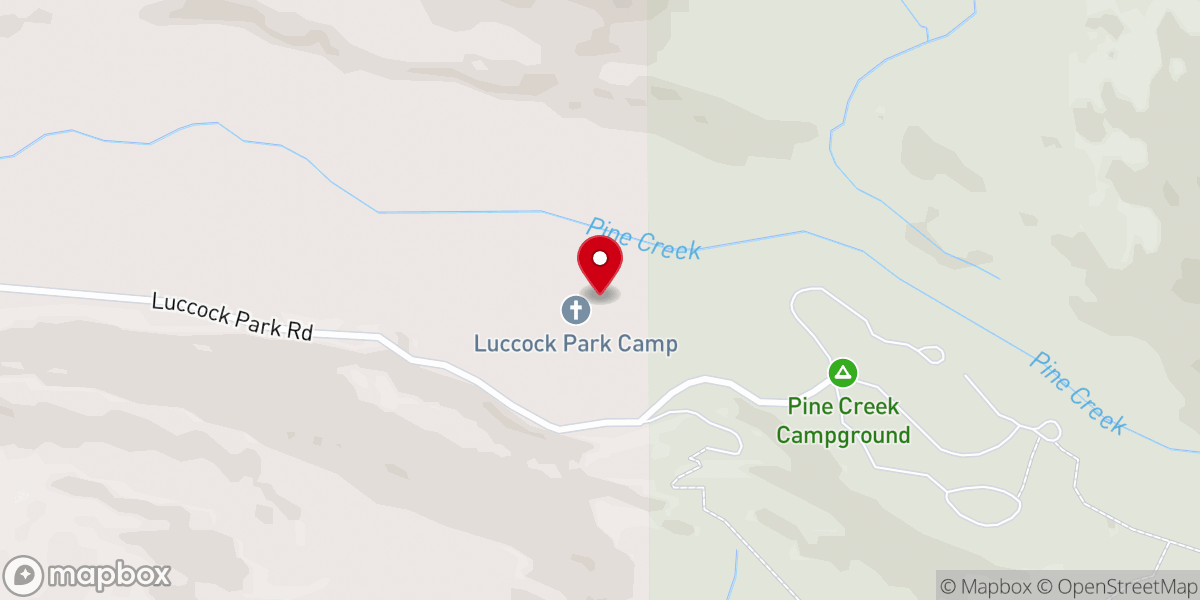 Map showing location of Luccock Park Assembly Grounds