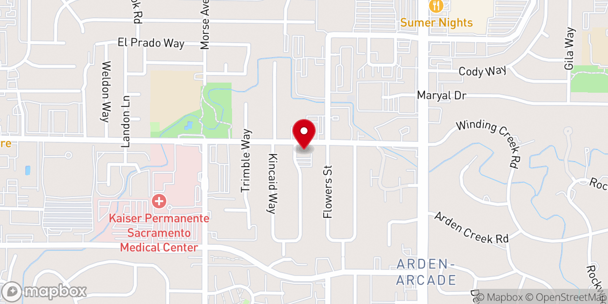 Map showing location of Fifth Church of Christ Scientist