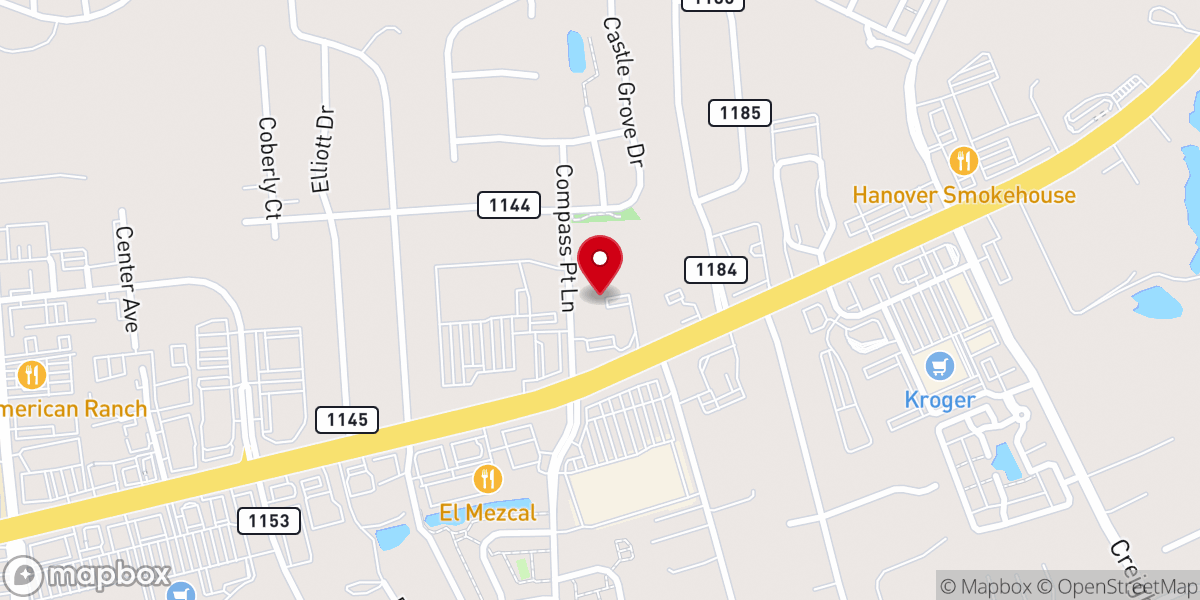 Map showing location of Hanover Evangelical Friends Church - Food Distribution Center
