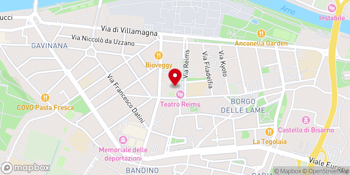 Map showing location of Parrocchia Corpus Domini al Bandino