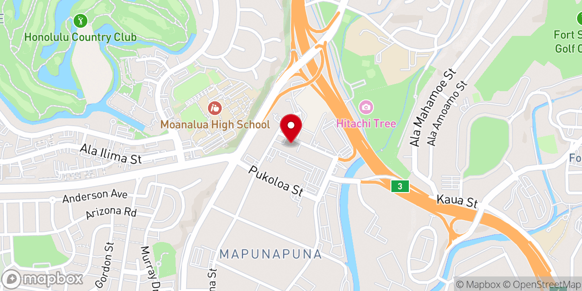 Map showing location of Ohana Worship Center Inc