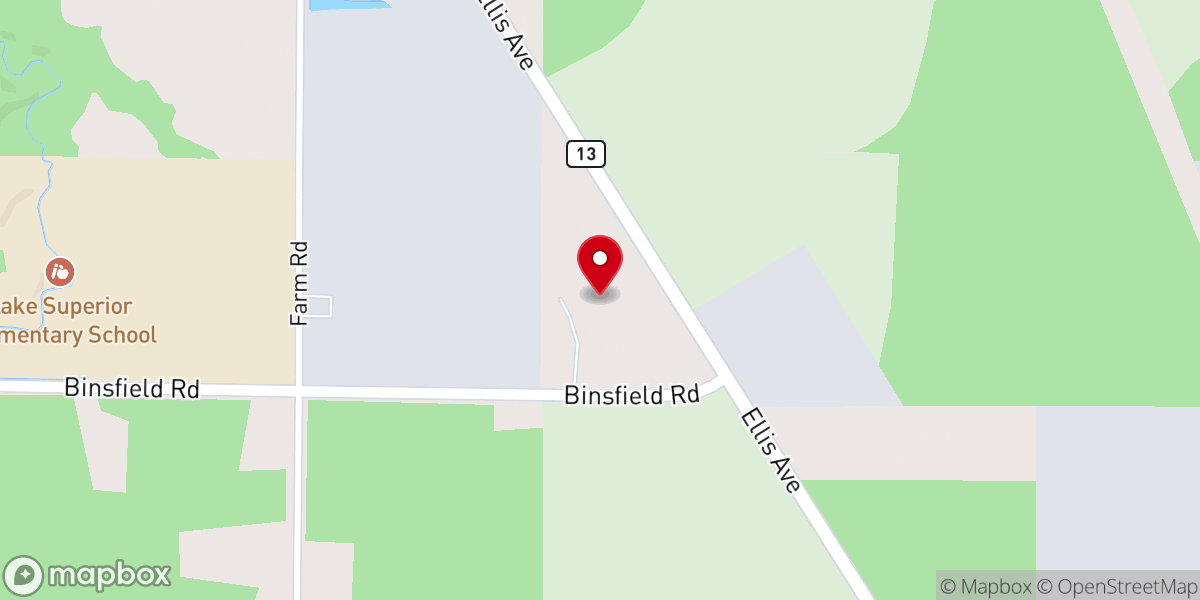 Map showing location of Calvary Tabernacle