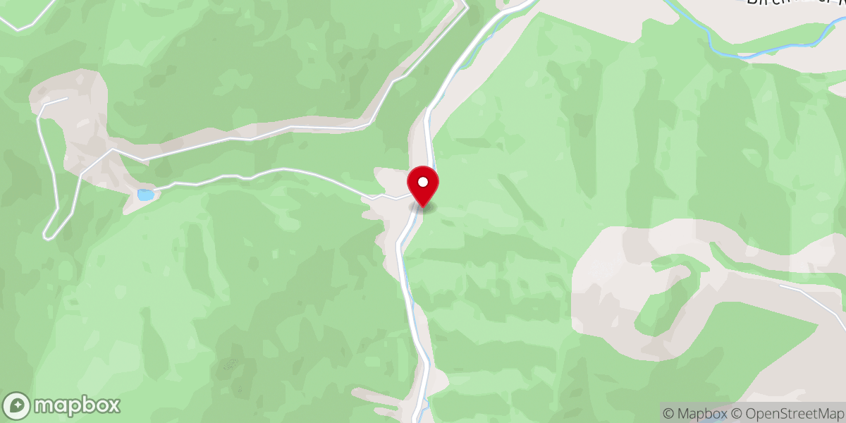 Map showing location of Rader Chapel