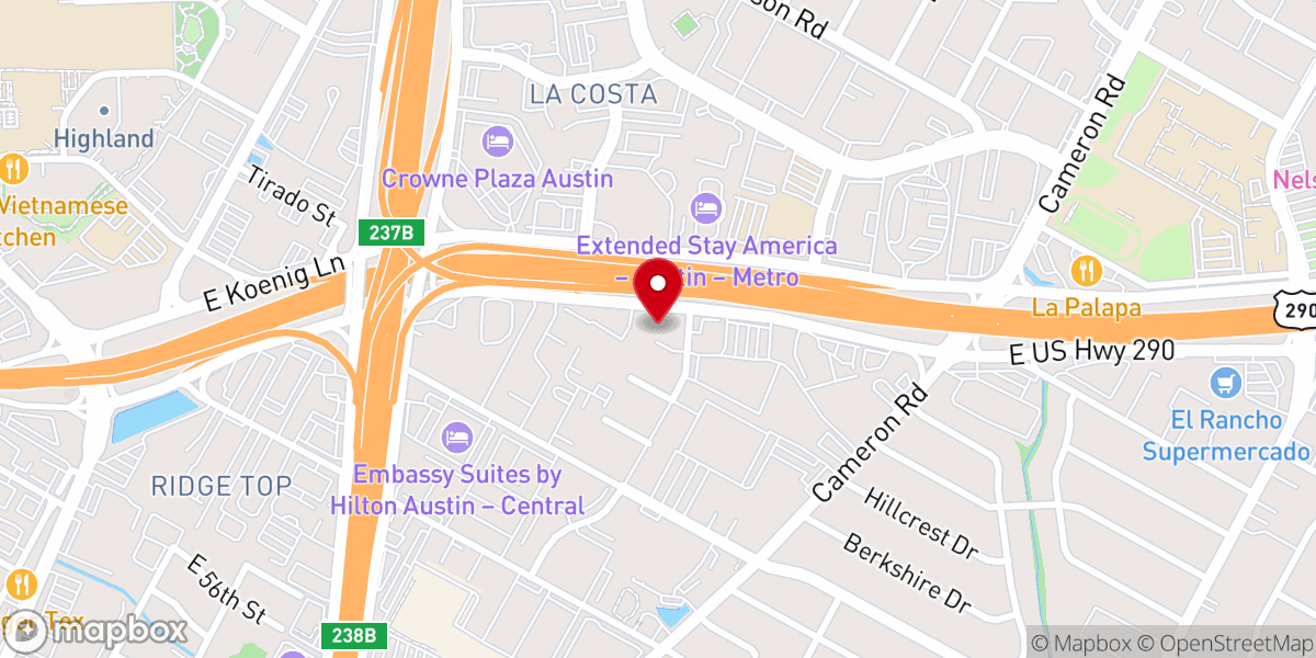 Map showing location of Catholic Vocations Advocates
