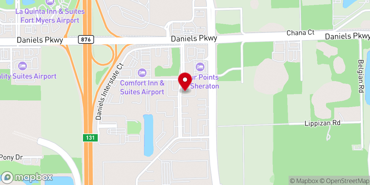 Map showing location of Iglesia de Dios Puerto de Refugio