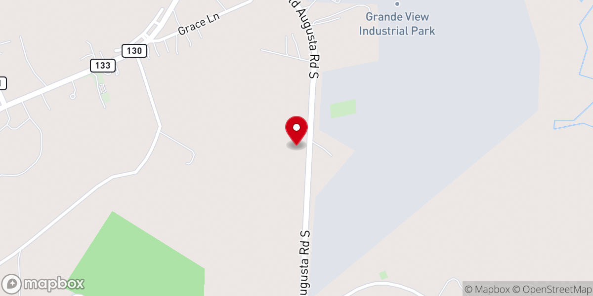 Map showing location of Abercorn Baptist Church