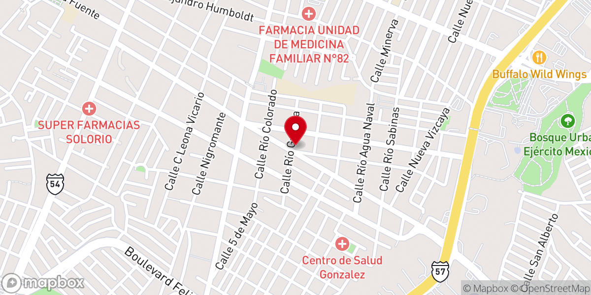 Map showing location of San Martín de Porres