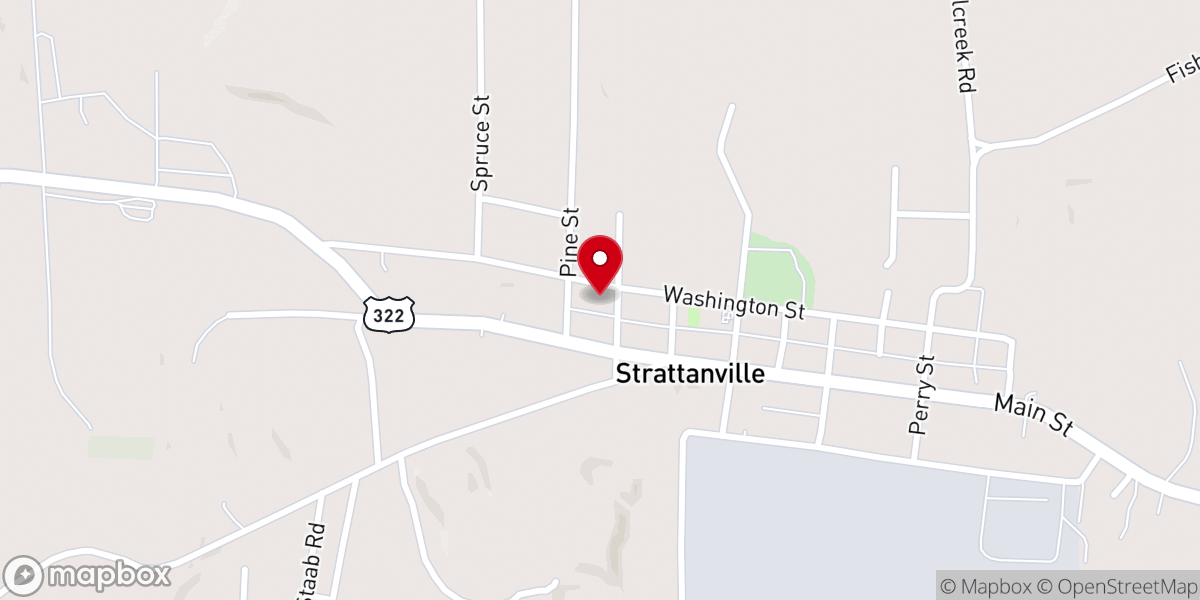 Map showing location of Pilgrim Holiness Church