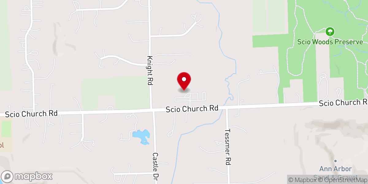 Map showing location of Shekinah Church