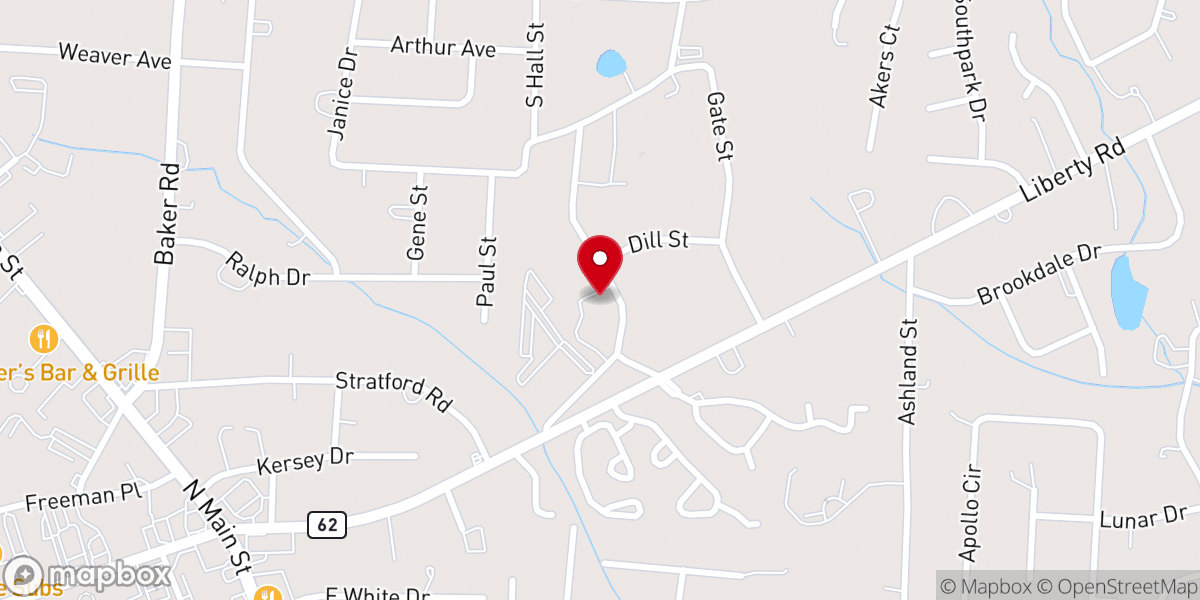 Map showing location of BWC Breakthrough Worship Center