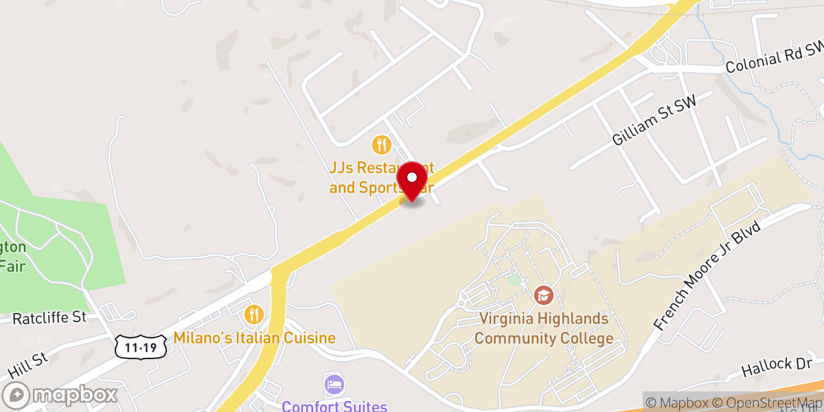 Map showing location of Abingdon District Office United