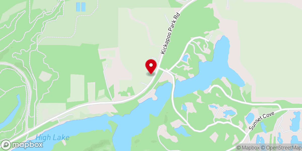 Map showing location of Cindy's Flower Patch &Whispering Willow Wedding Chapel