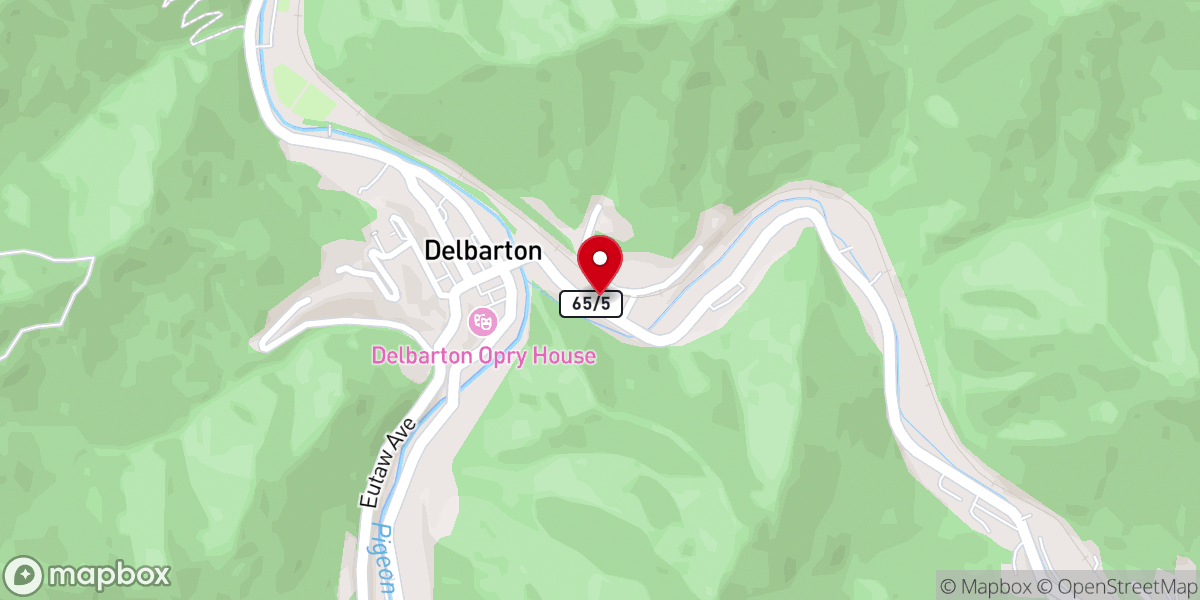 Map showing location of United Baptist Church