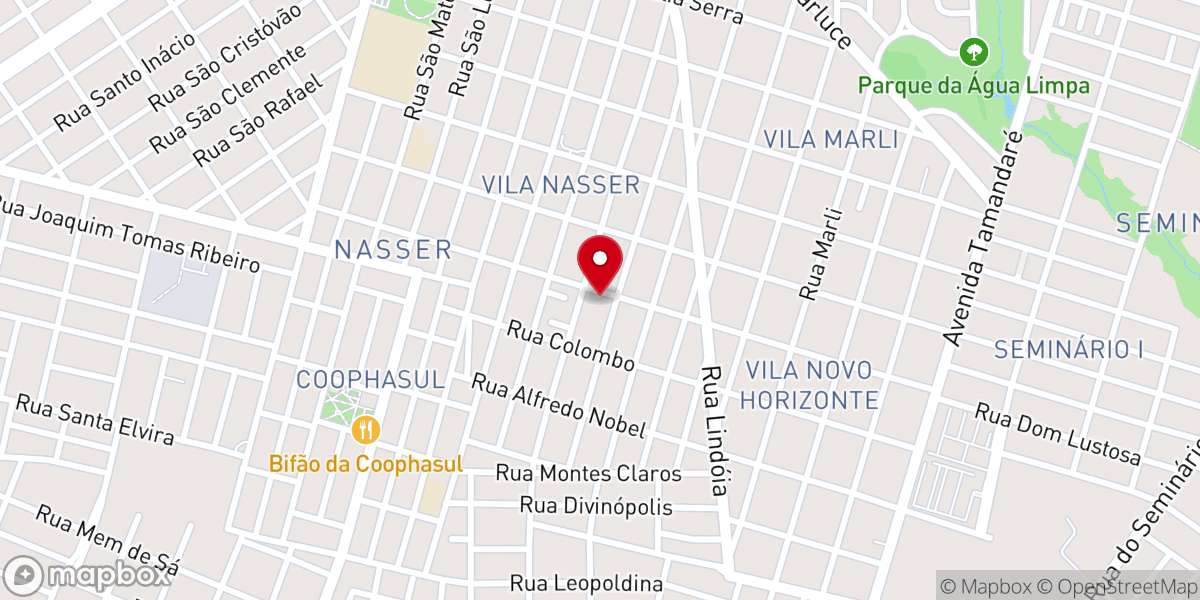 Map showing location of Comunidade Santo André Apóstolo