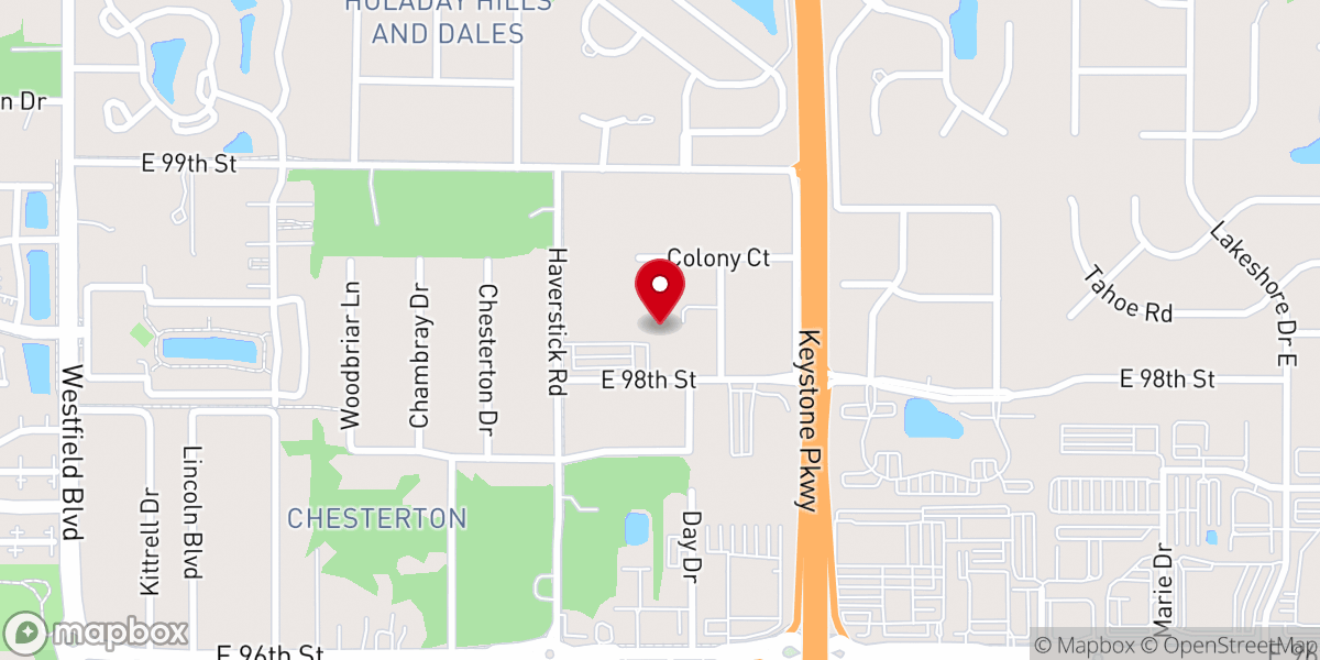 Map showing location of Hope Church
