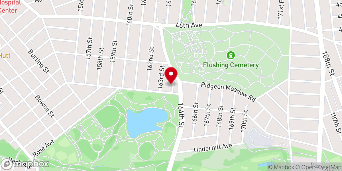 Map showing location of Full Gospel Central Church