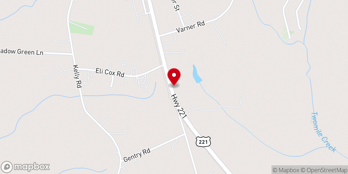 Map showing location of New Life Church