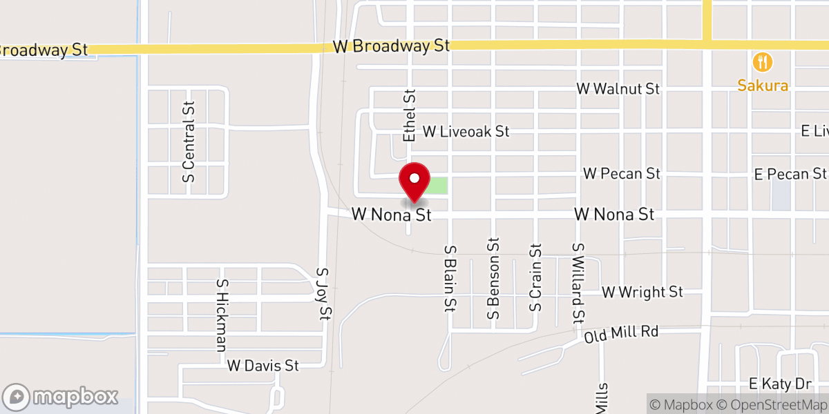 Map showing location of Macedonia Missionary Baptist Church