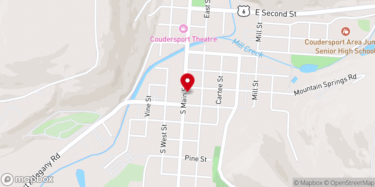 Map showing location of St. Eulalia Catholic Church