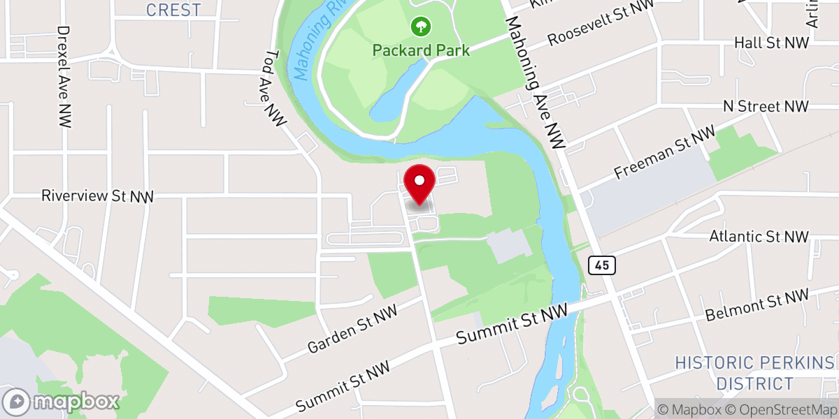 Map showing location of Because of Him Ministry