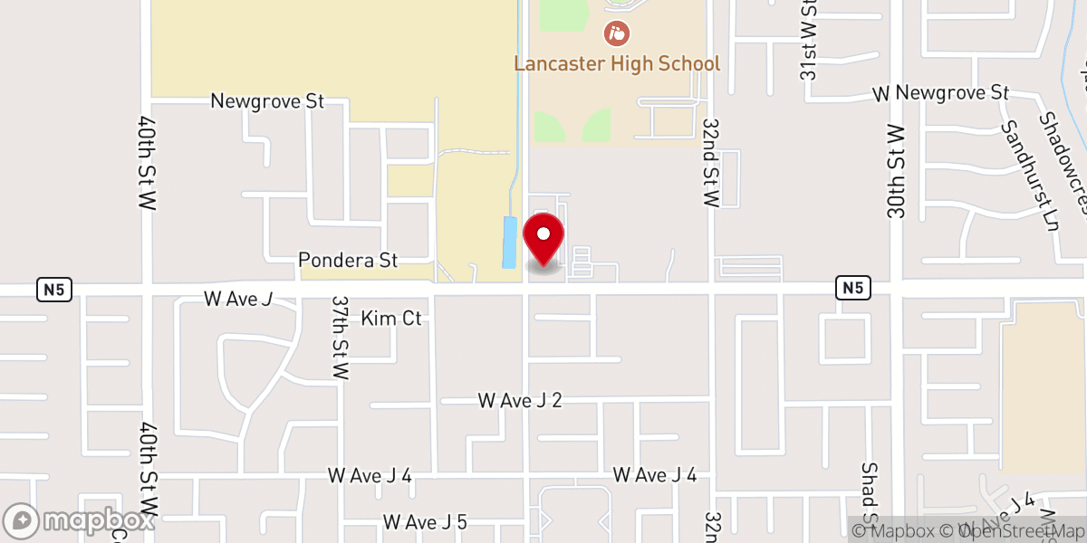 Map showing location of Valley Bible Church