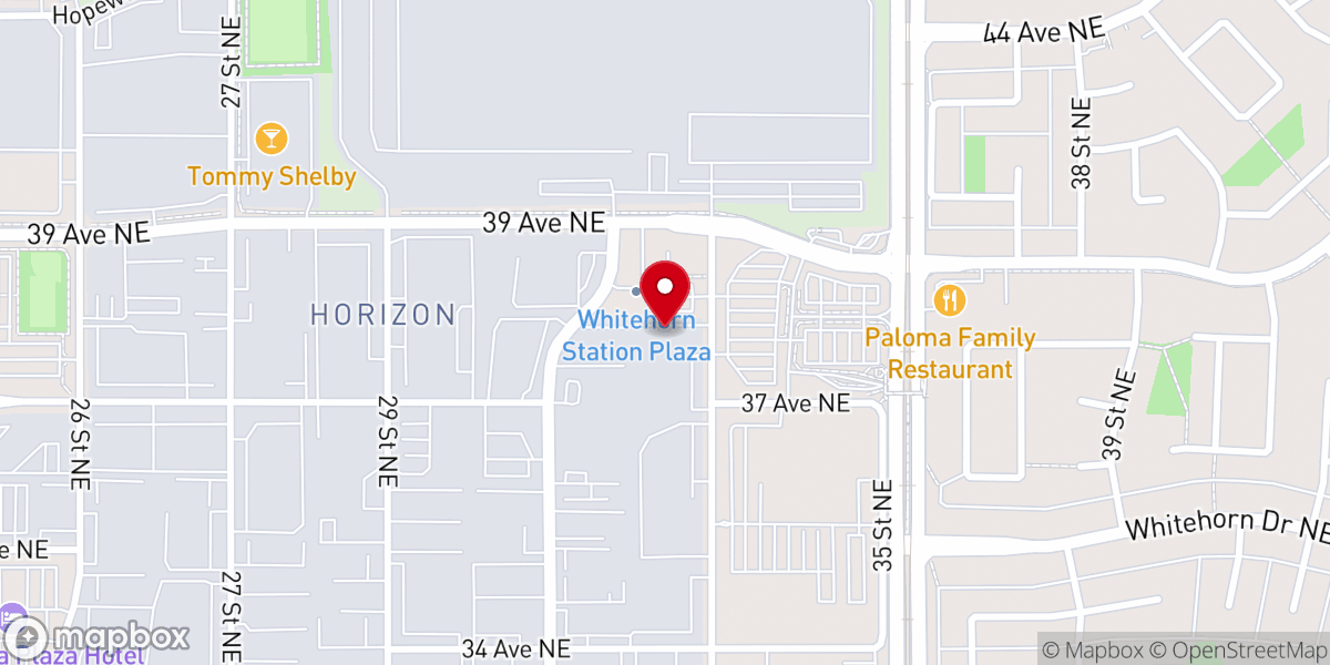Map showing location of New Life Baptist church