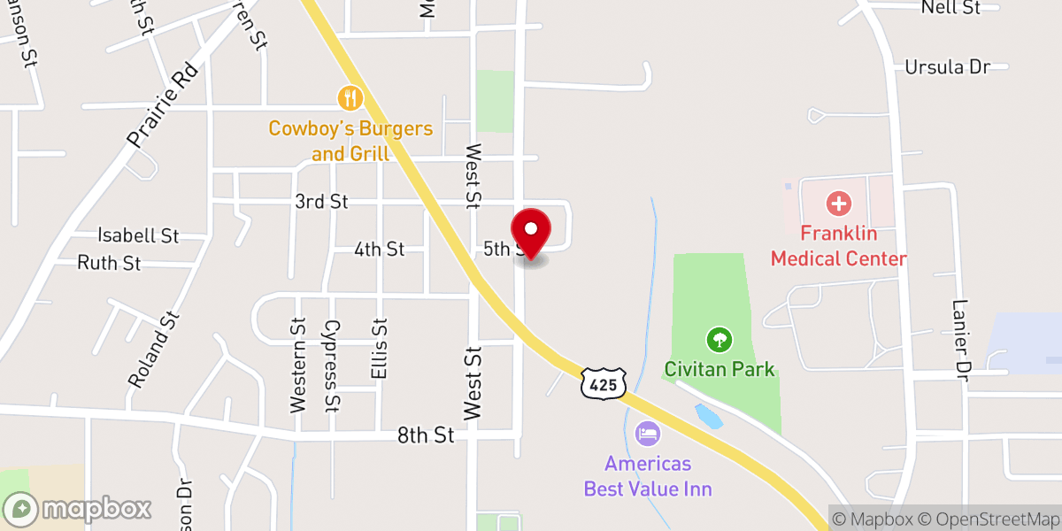 Map showing location of Fold’s Memorial Bible Missionary Church (Wesleyan Holiness)