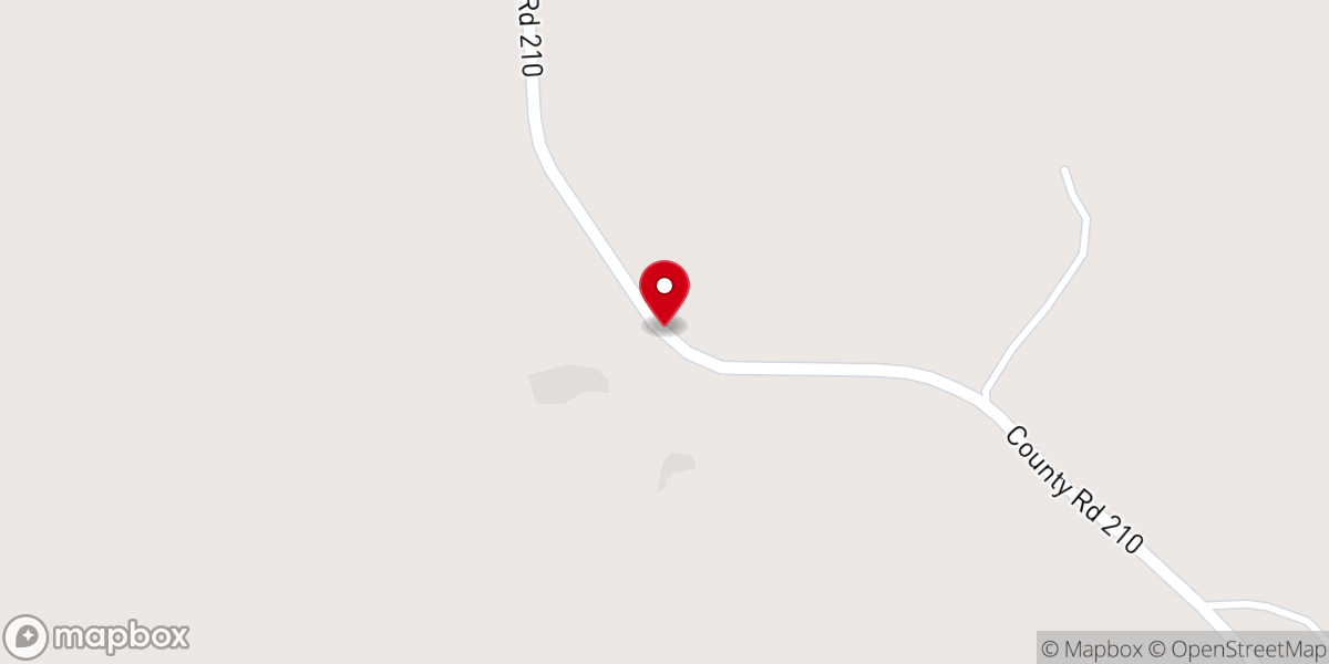 Map showing location of Triumph church