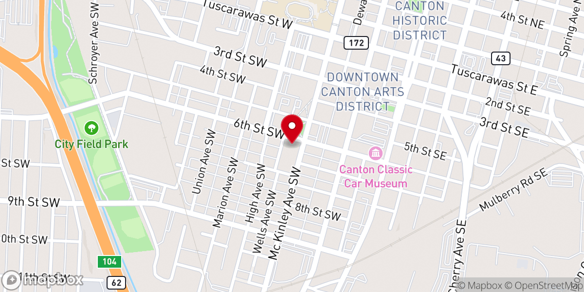 Map showing location of Resurrection Church